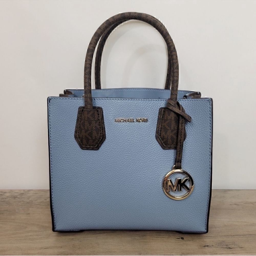 NWT Michael Kors Medium Mercer Bag Blue